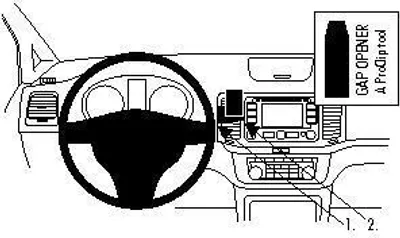 Produktbild von Brodit ProClip Fahrzeughalter 854562 - Mittelbefestigung - Seat Alhambra 11-19, Volkswagen Sharan 11-22