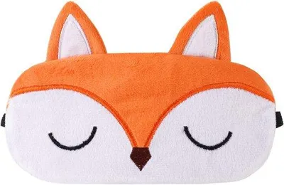 Productafbeelding van Famanu slaapmasker voor kinderen, zachte pluche oormaskers met schattige dierenmotieven - 19 x 13 cm