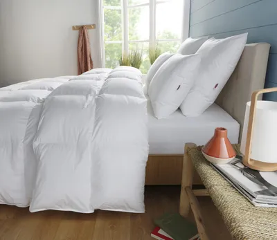 Imagen del producto de Funda de cama de algodón percal, 220 x 240 cm, antiácaros, para cama de matrimonio