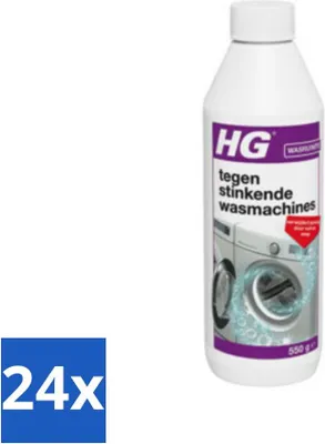 Zdjęcie produktu dla HG przeciwko nieprzyjemnemu zapachowi pralek 550 g – opakowanie ekonomiczne – 24 sztuki