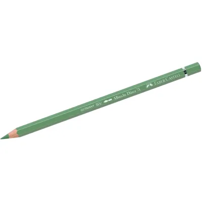 A single green pencil is shown against a white background.