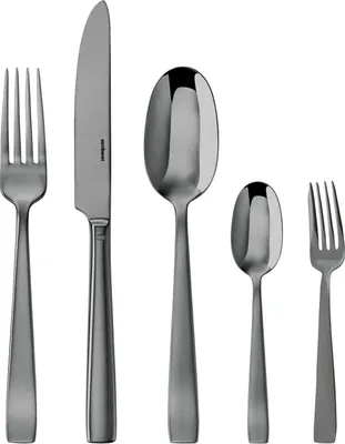 Produktbild von Sambonet Besteckset 30-tlg. Flat Mirror Black