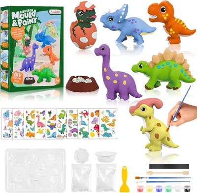 Produktbild von Dinosaurier-Spielzeug, Gipsbinde-Bastelset mit Dinosauriern für Kinder