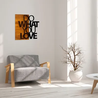 Produktbild von Wallity, Do- SKL1290, Nussbaumfarbe,Schwarz, Sonstige WohnNachbildungationen, 54 x 58 cm, 50% Holz (Dicke: 3 cm) / 50% Metall