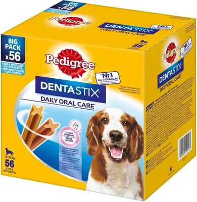 Image de Pedigree 56 st. DentaStix Soin buccal quotidien 10-25kg M