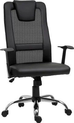 Obrázek produktu pro Vinsetto Vinsetto kancelářská židle ergonomická umělá kůže černá 51 x 60,8 x 112 122 cm