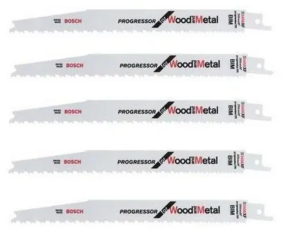 Image de Lot de 5 lames de scie sabre S 3456 XF BOSCH 2608654406 pour bois et métal