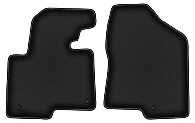 Image de Tapis avant en moquette pour Hyundai SantaFe III 2012- (SUV) – 2 pièces, noirs, sur mesure – Wielganizator DURBAN
