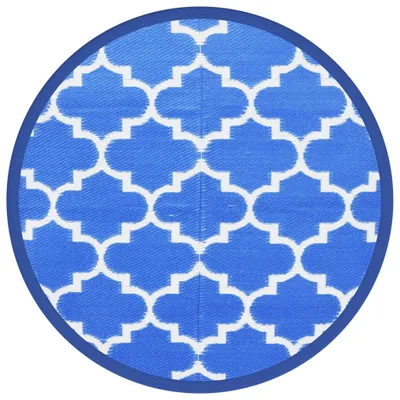 Produktbild von Outdoor-Teppich ARAKIL Blau Ø160 cm PP