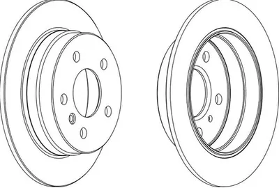 Produktbild von 2x JURID Bremsscheibe 562274JC passend für MERCEDES-BENZ A-Klasse (W169) 55 5mm