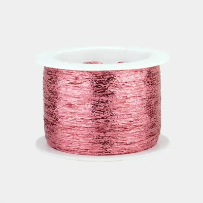 Produktbild von Woolly Hugs GLITZER Garn 1000 m metallisiertes Beilaufgarn zum Mitstricken Farbe 303 - rosé