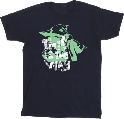 Produktbild von Star Wars - "The Mandalorian This Is The Way" T-Shirt für Herren BI47360 (XXL) (Marineblau)