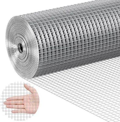 Produktbild von 1/2 Zoll 24 Zoll x 100 Zoll Metalldeckenrolle, 19 Gauge Thermisch Verzinkt Draadrol für Kaninchenställe, Gartenzäune, kleine Nagetiere, Dauerhaftes Draht.