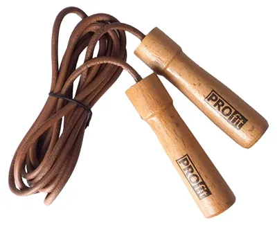 Image de ProFit - Corde à sauter en cuir « Ever » MR1782 (taille unique) (marron)
