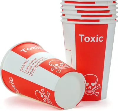 Produktbild von 50x Pappbecher, Toxic, Giftbecher mit 500 ml Füllvolumen