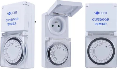 Productafbeelding van Solight tijdschakelaar, voor buitengebruik, 24 uur - 8595092111540