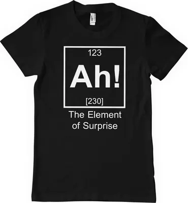 Produktbild von Ah! The Element Of Surprise T-Shirt - Medium - Black