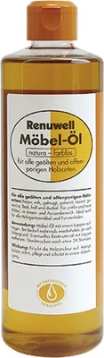 Produktbild von Renuwell Möbel-Öl Leinöl-Firnis 500 ml Natürliches Pflegeöl für Holz