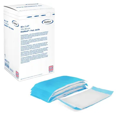 Produktbild von 300 MaiMed Pad Saugkompressen - Vlies - steril - 10 x 20 cm - Kompressen