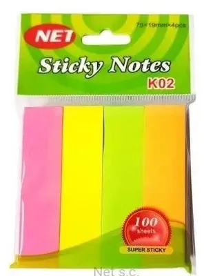 Zdjęcie produktu dla Zakładki indeksujące neon 4x100K - NET