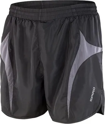 Immagine prodotto di SPIRO S183X | Micro Lite Pantaloncini da corsa / Pantaloncini da allenamento corti - Colore: Nero/Grigio - Taglia: XL