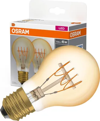 Zdjęcie produktu dla OSRAM LED Lamps, klasyczna żarówka, kształt A, 5,9W, 45W-Ersatz, 550lm, ciepła biel 2700K, 2er-Pack