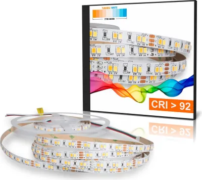 Produktbild von LED Strip 2835 TUNABLE WHITE (2700-6000K) CRI 92 72W 5 Meter 12V IP20