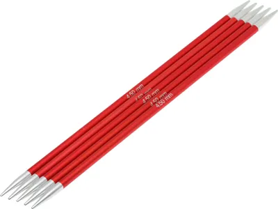 Produktbild von Lana Grossa Knit Pro ZING Strumpfstricknadeln Nadelspiel Aluminium Rainbow 15cm/20 cm Länge Durchmesser 20 cm 4.5 mm