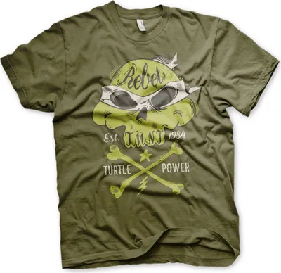 Produktbild von TMNT - Rebel Turtle Power T-Shirt - Large - Olive