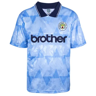 Produktbild von Manchester City Retro Fußballtrikot 1989-1991