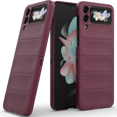 Obrázek produktu pro Pouzdro pro Samsung Galaxy Z Flip 4 5G Tvrdé PC Matné Nárazuvzdorné Protiskluzové Pouzdro Bordó