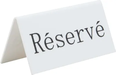 Produktbild von Securit Reserviert Tischständer auf Französisch: Réservé (5 Stück)