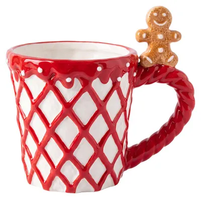 Produktbild von Clayre & Eef Tasse Weiß Keramik