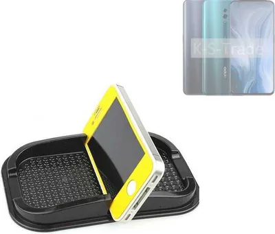 Produktbild von K-S-Trade Auto Anti Rutsch Matte Smartphone-Halter kompatibel mit Oppo Reno10 Pro+ Global Haft Pad Armaturenbrett Handy-Halterung Silikon