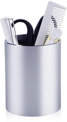 Produktbild von Metallischer Schminktisch, 8x10 cm, Büroaccessoires, Kosmetik Organizer, Schminkbox, Schreibtischorganisation, Arbeitsplatzbedarf, für Kinder, Kosmetikkabinett, Silberfarbe