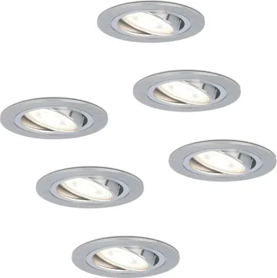 Produktbild von hoftronic LED Einbaustrahler GU10 4W 345lm 6500K Dimmbar Edelstahl