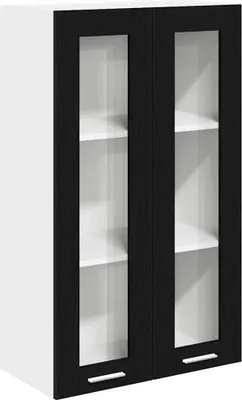 Zdjęcie produktu dla Szafka wisząca z drzwiami Riga Czarny Dąb 60 x 31 x 100 cm