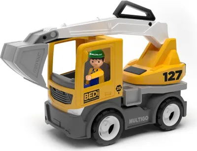 Obrázek produktu pro Multigo Nákladní auto s lopatou a hrací figurkou Vozidlo na staveniště +3J