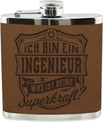Produktbild von Personalisierter echter Kerl Flachmann- Ingenieur