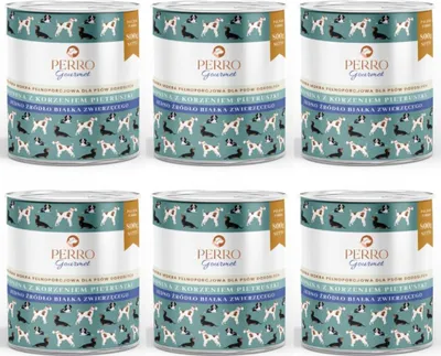 Produktbild von Mokra karma dla psa PERRO Gourmet konina i pietruszka 6 x 800g