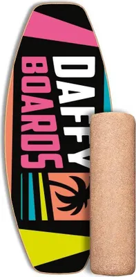 Produktbild von Daffy Boards Allrounder Balance Board Set mit Korkrolle - Design: Neon