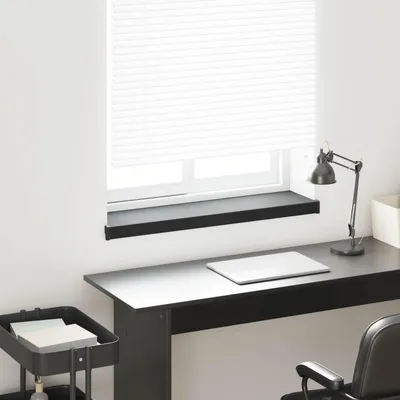 Obrázek produktu pro Parapet okna Černý s dřevěnou strukturou 100 x 20 x 4,5 cm PVC