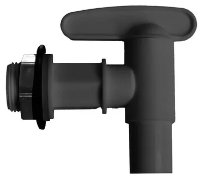 Image de Robinet pour récupérateur d’eau de pluie - PE 3/4” 19 mm - gris graphite