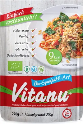 Produktbild von Vitanu Konjak Spaghetti  200g