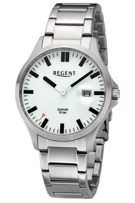 Produktbild von Regent Herrenarmbanduhr Edelstahl BA-795