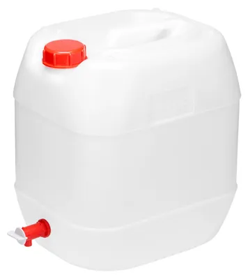 Produktbild von Garronda Wasserkanister mit Hahn BPA-frei Lebensmittelecht Camping Kanister mit Zapfhahn Kanister 20L Wassertank Weiß GD-0083