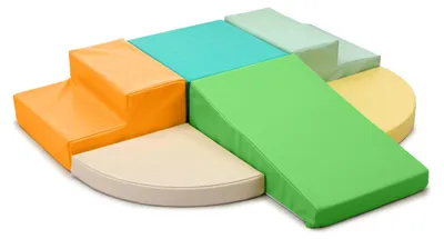 Immagine prodotto di Solidchoice - Set di 6 blocchi morbidi per l'arrampicata, ideali per bambini
