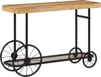 Produktbild von Konsolentisch 112x36x76 cm Massivholz Mango und Eisen