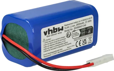 Produktbild von vhbw Akku kompatibel mit Phicomm X3 Staubsauger (2600 mAh, 14,4 V, Li-Ion)
