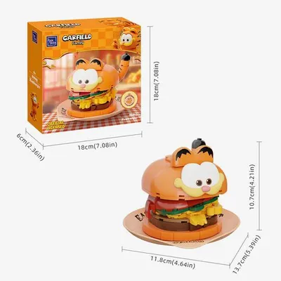 Image de Pantasy Stavebnice - Garfield Foodie Hamburger 10cm